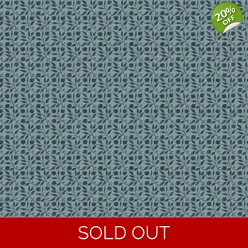 REMNANT - William Morris - Granada - Rosehip - Indigo - 24cm